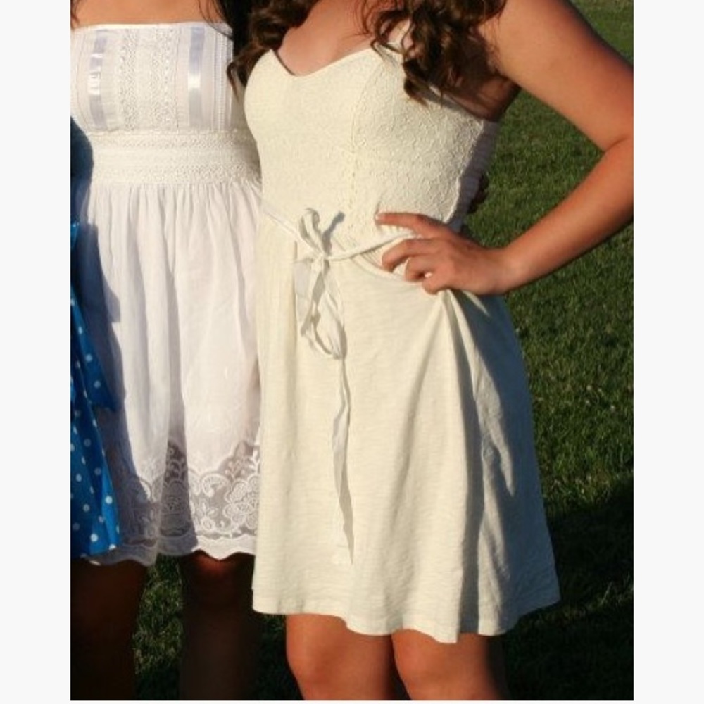 Cream American eagle dress